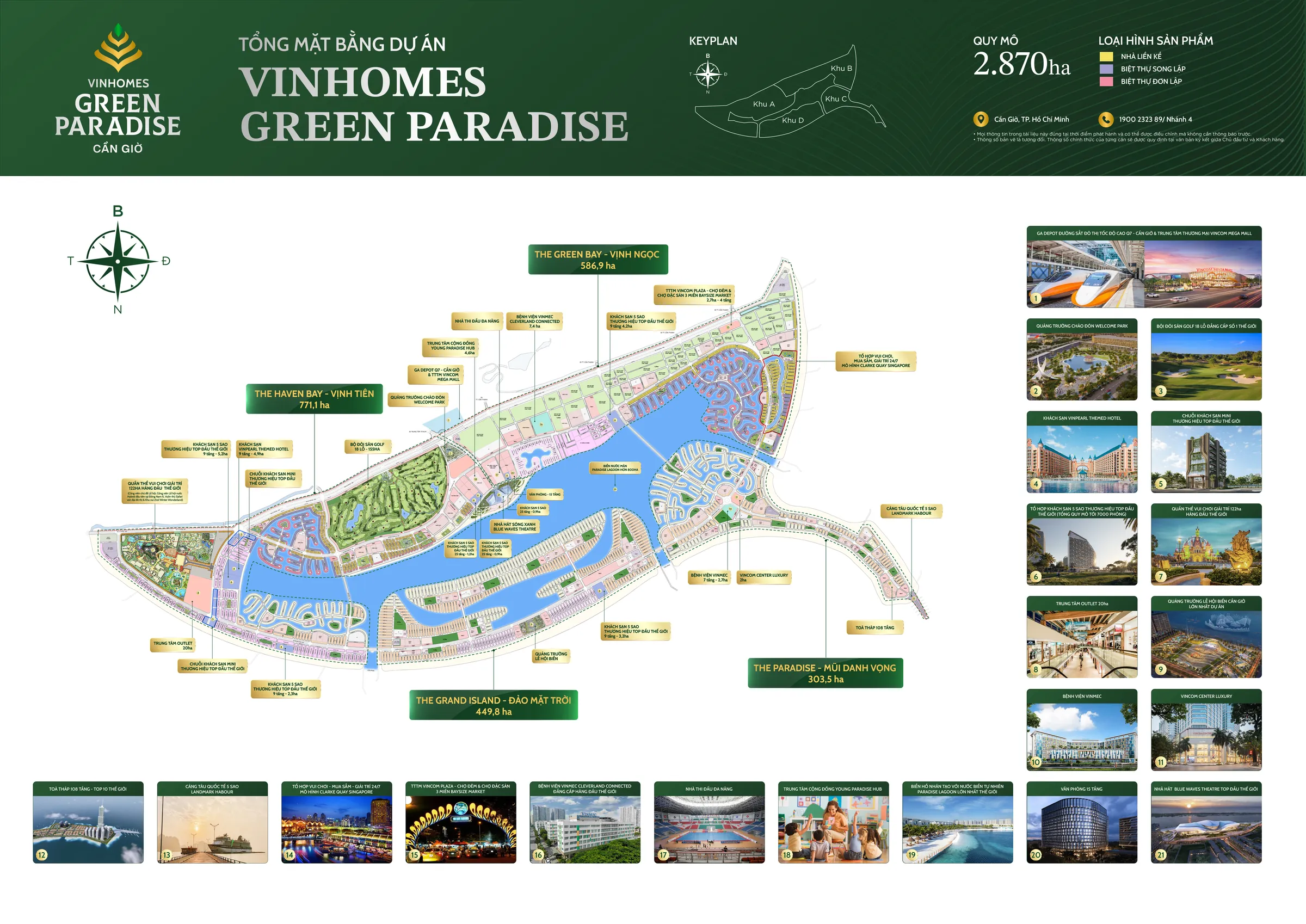 Mặt bằng tổng thể Vinhomes Green Paradise Cần Giờ