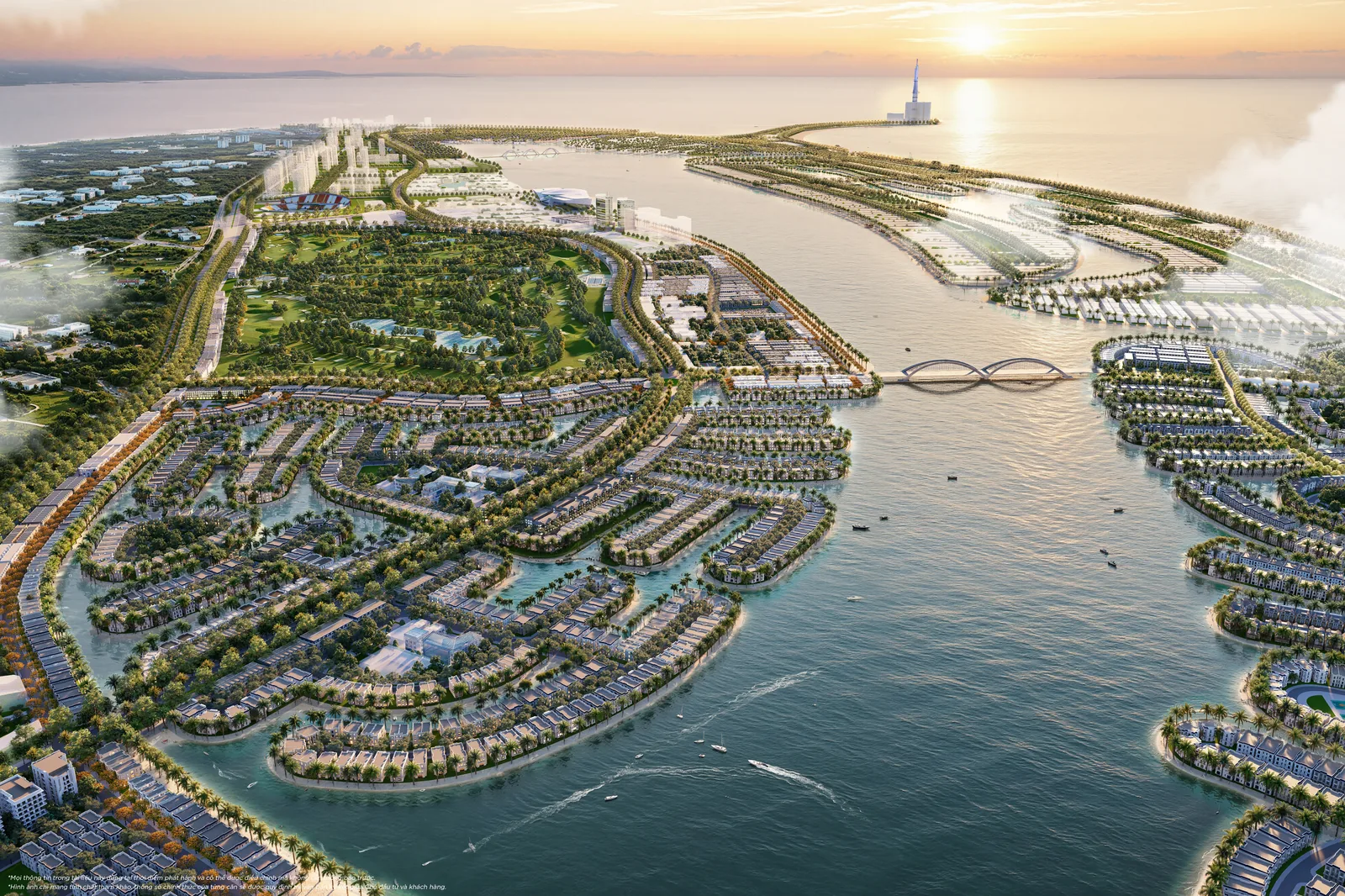 Phối cảnh tổng quan đô thị biển Vinhomes Green Paradise